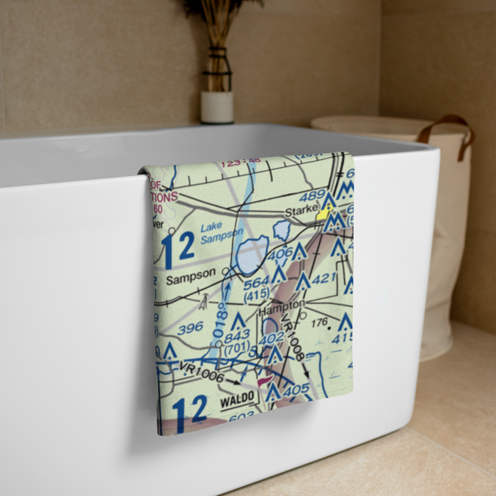 Flying Tiger Field (FL54) VFR Sectional Towel 