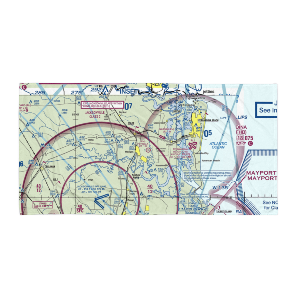 Flying-A-Ranch Airport (FL84) VFR Sectional Towel 