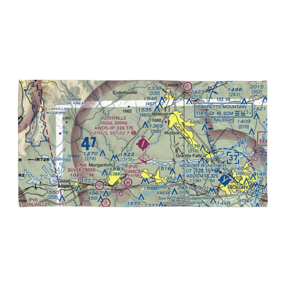 Foothills Regional Airport (MRN) VFR Sectional Towel 