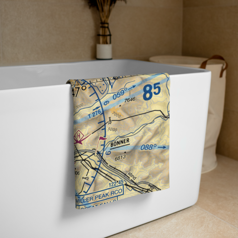 Ford's South Airport (MT49) VFR Sectional Towel 