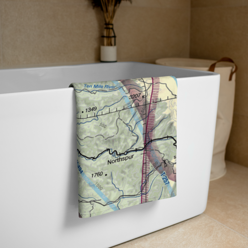 Fort Bragg Airport (FOB) VFR Sectional Towel 