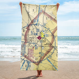 Fort Stockton Pecos County Airport (FST) VFR Sectional Towel