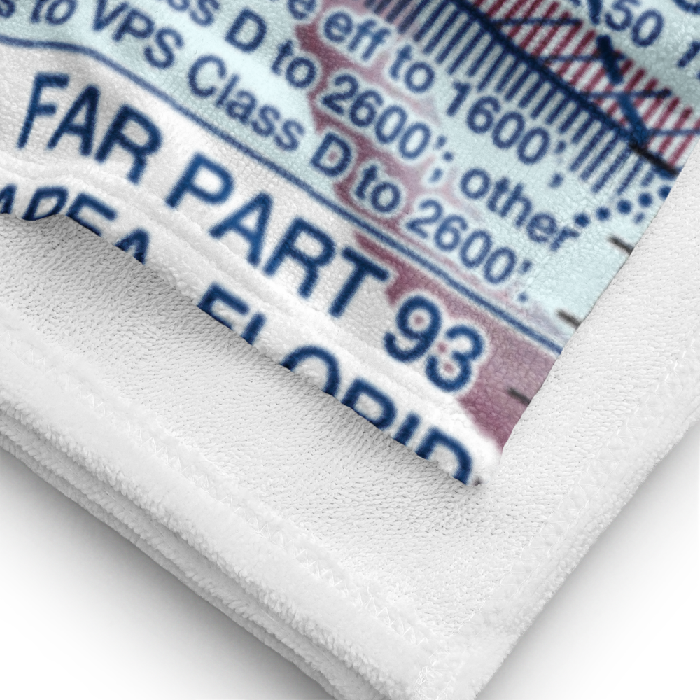 Fort Walton Beach Airport (1J9) VFR Sectional Towel 