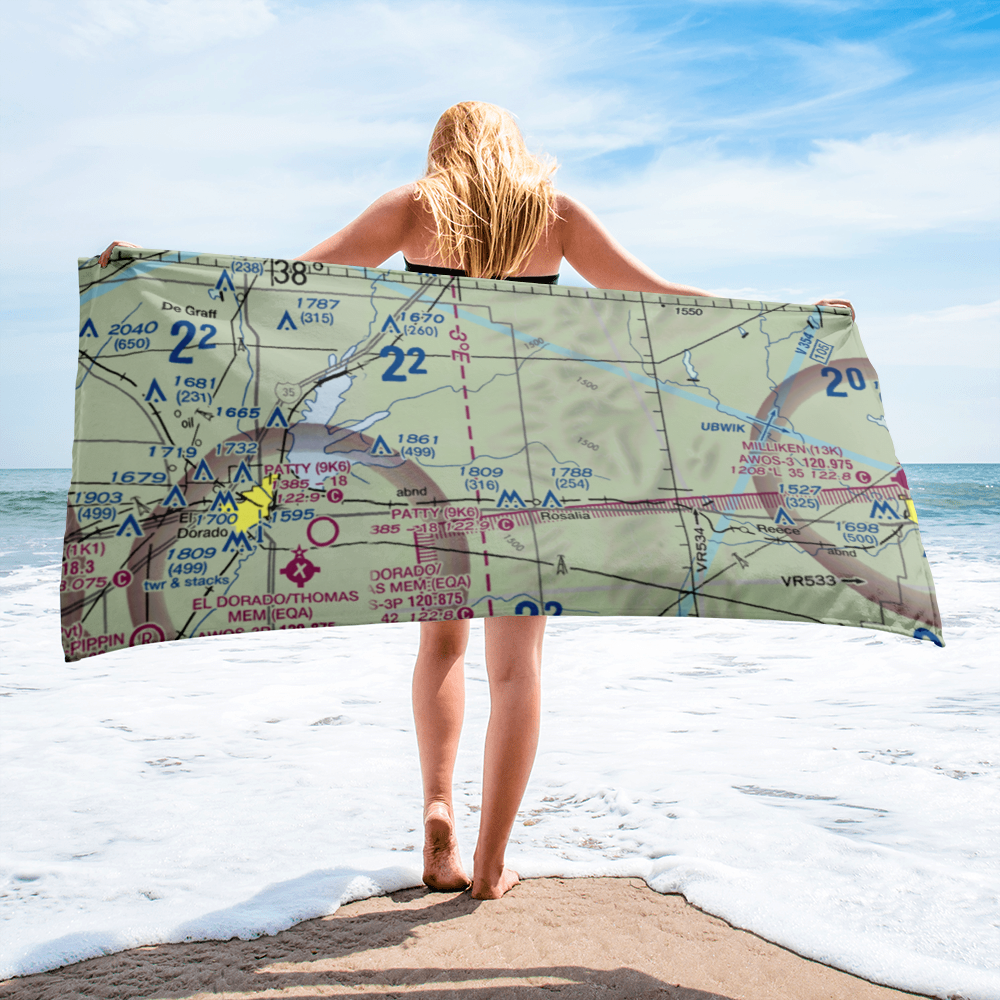 Foster Field (SN58) VFR Sectional Towel 