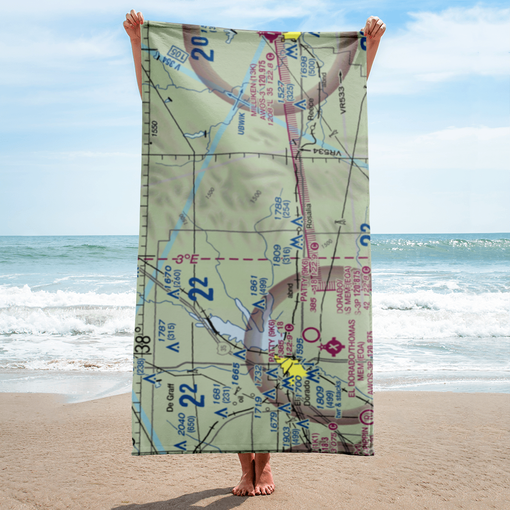 Foster Field (SN58) VFR Sectional Towel 