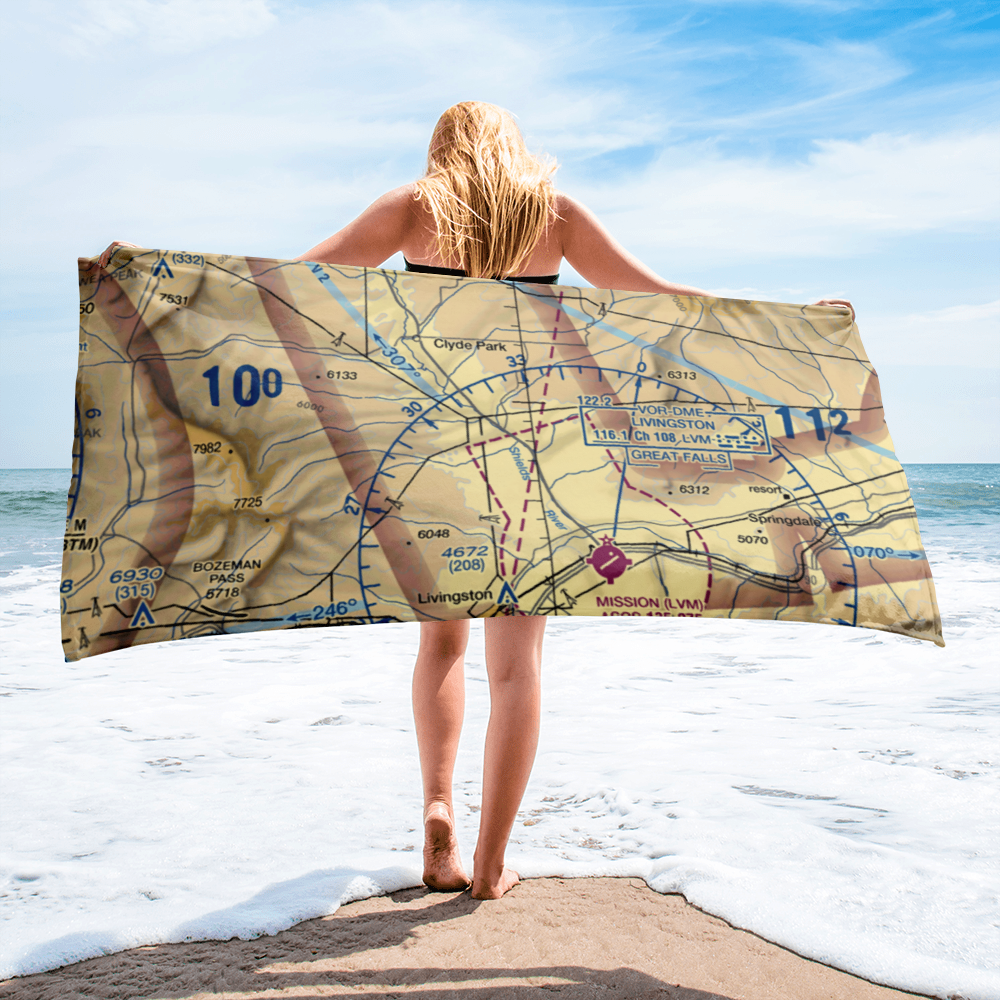 Foster Ranches Airport (MT89) VFR Sectional Towel 