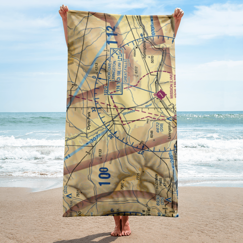 Foster Ranches Airport (MT89) VFR Sectional Towel 