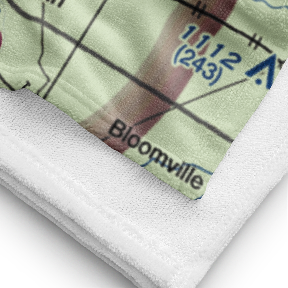 Fostoria Metropolitan Airport (FZI) VFR Sectional Towel 