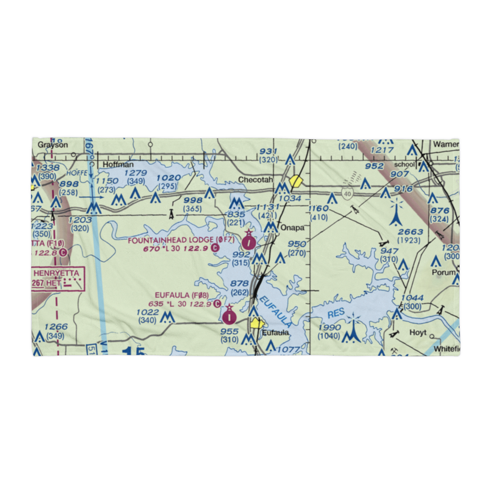 Fountainhead Lodge Airpark (0F7) VFR Sectional Towel 