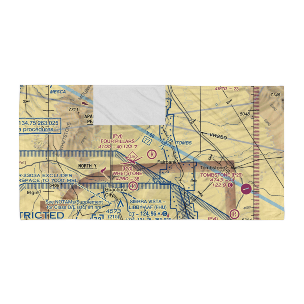 Four Pillars Airport (AZ21) VFR Sectional Towel 