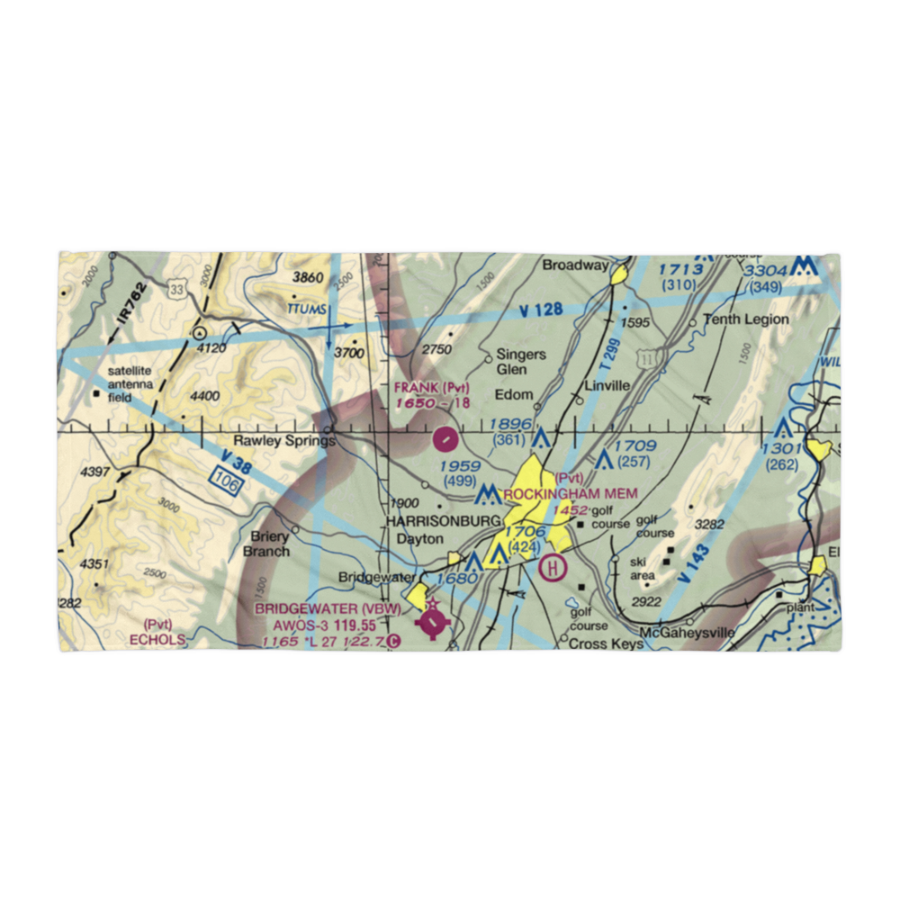 Frank Field (VA52) VFR Sectional Towel 