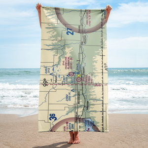 Franklin's Plainview Airport (8NE6) VFR Sectional Towel