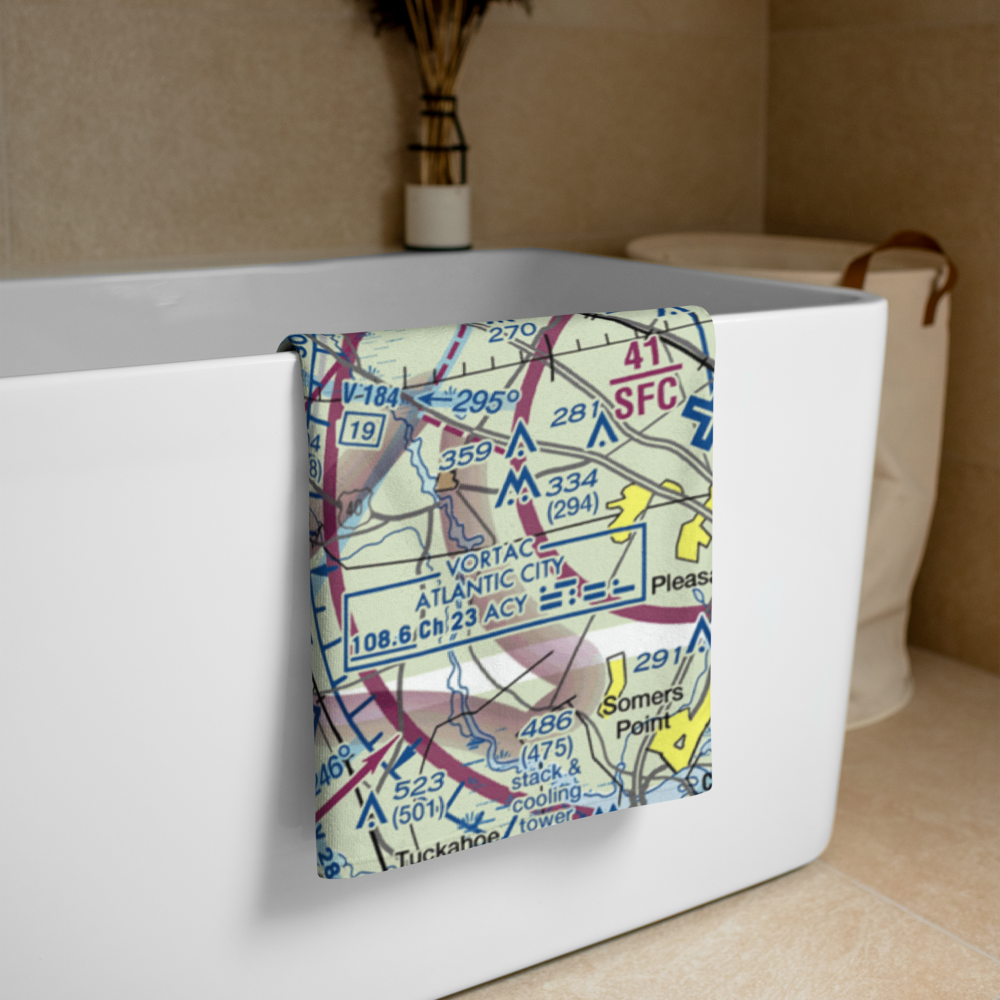 Free Spirit Airport (NJ81) VFR Sectional Towel 