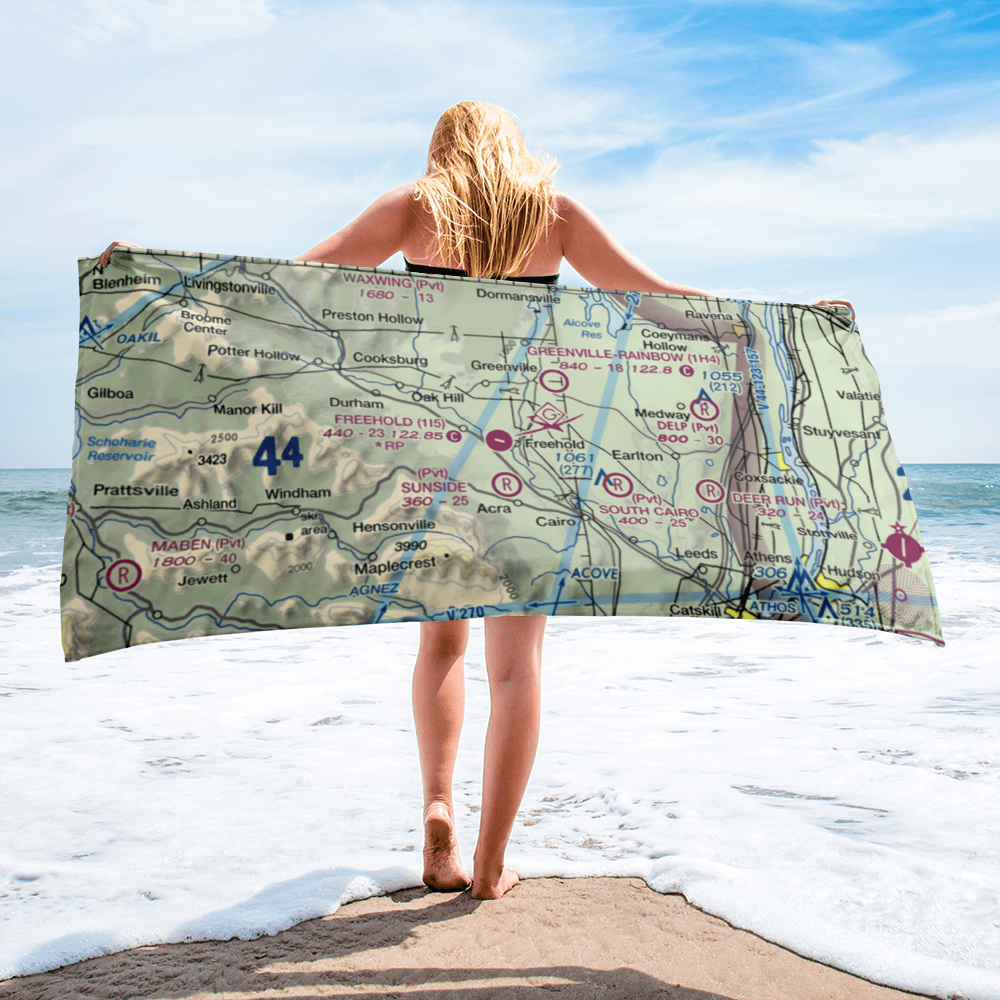 Freehold Airport (1I5) VFR Sectional Towel 