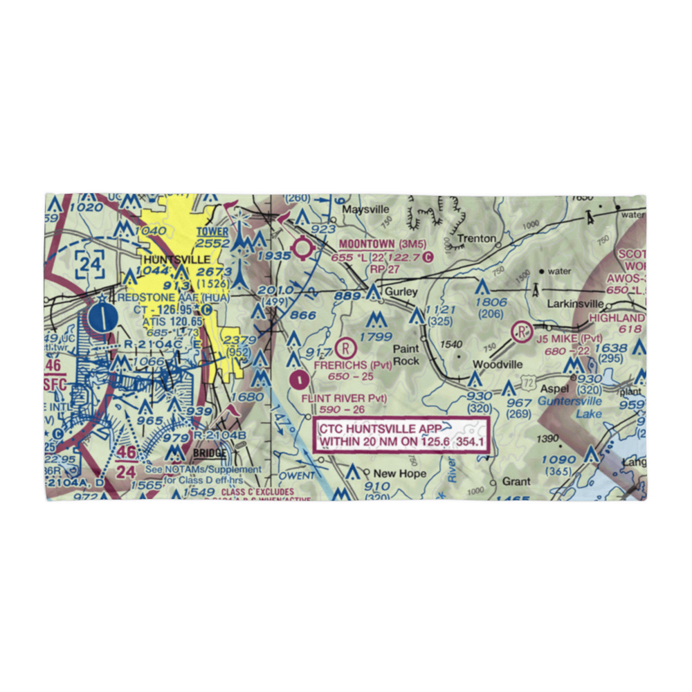 Frerichs Airport (AL10) VFR Sectional Towel 
