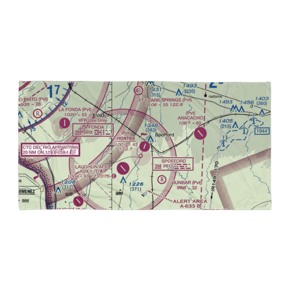 Frontier Airport (55XS) VFR Sectional Towel 