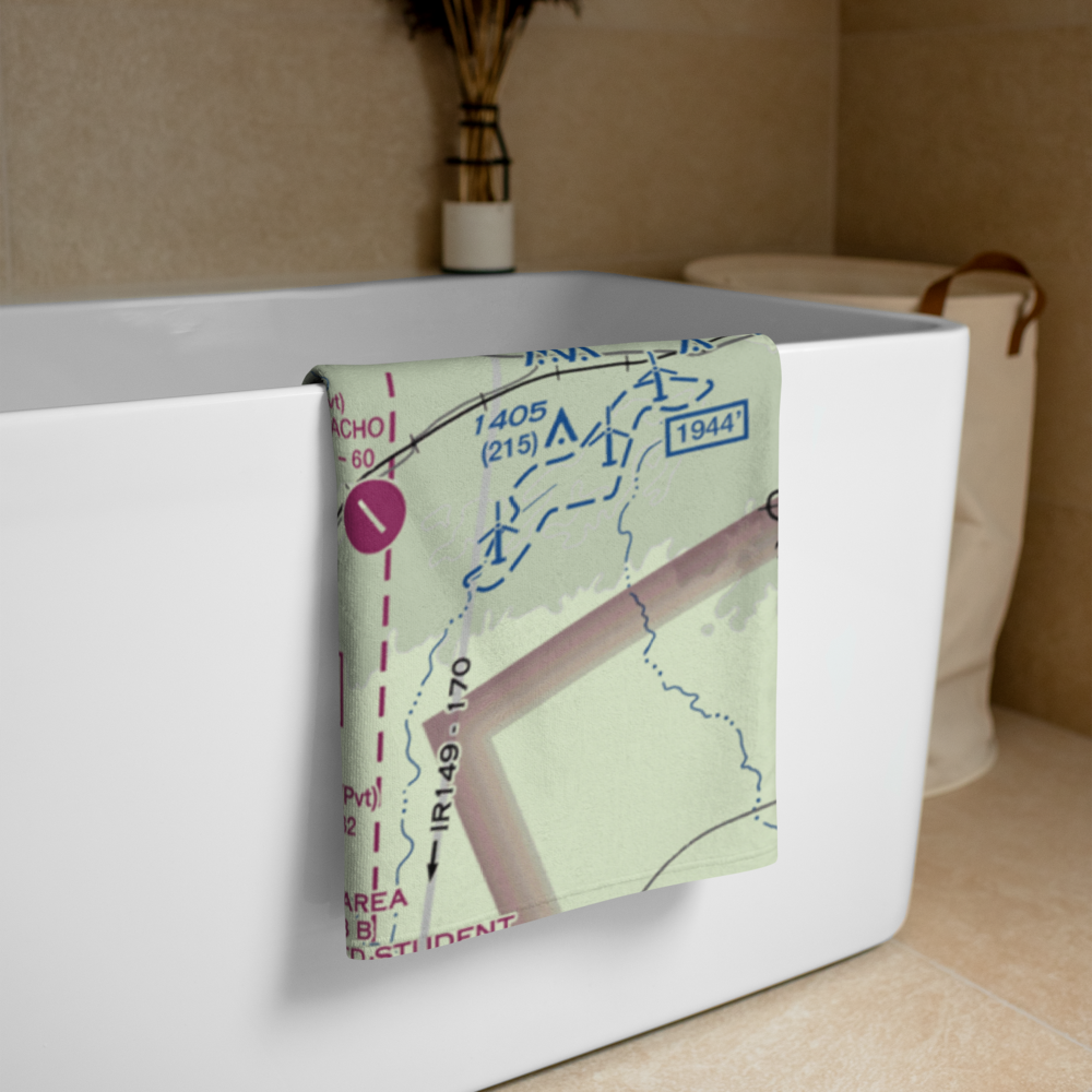 Frontier Airport (55XS) VFR Sectional Towel 