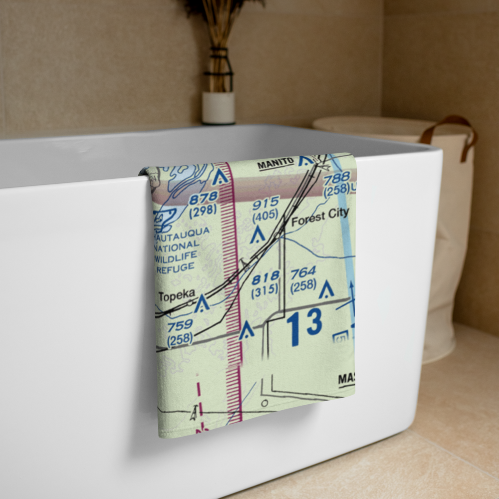 G. Bray Airport (34IL) VFR Sectional Towel 