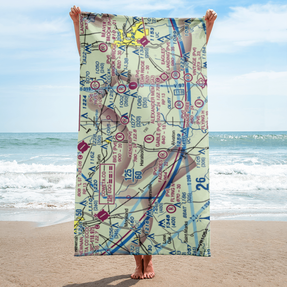 Gable Branch Airport (5GA0) VFR Sectional Towel 