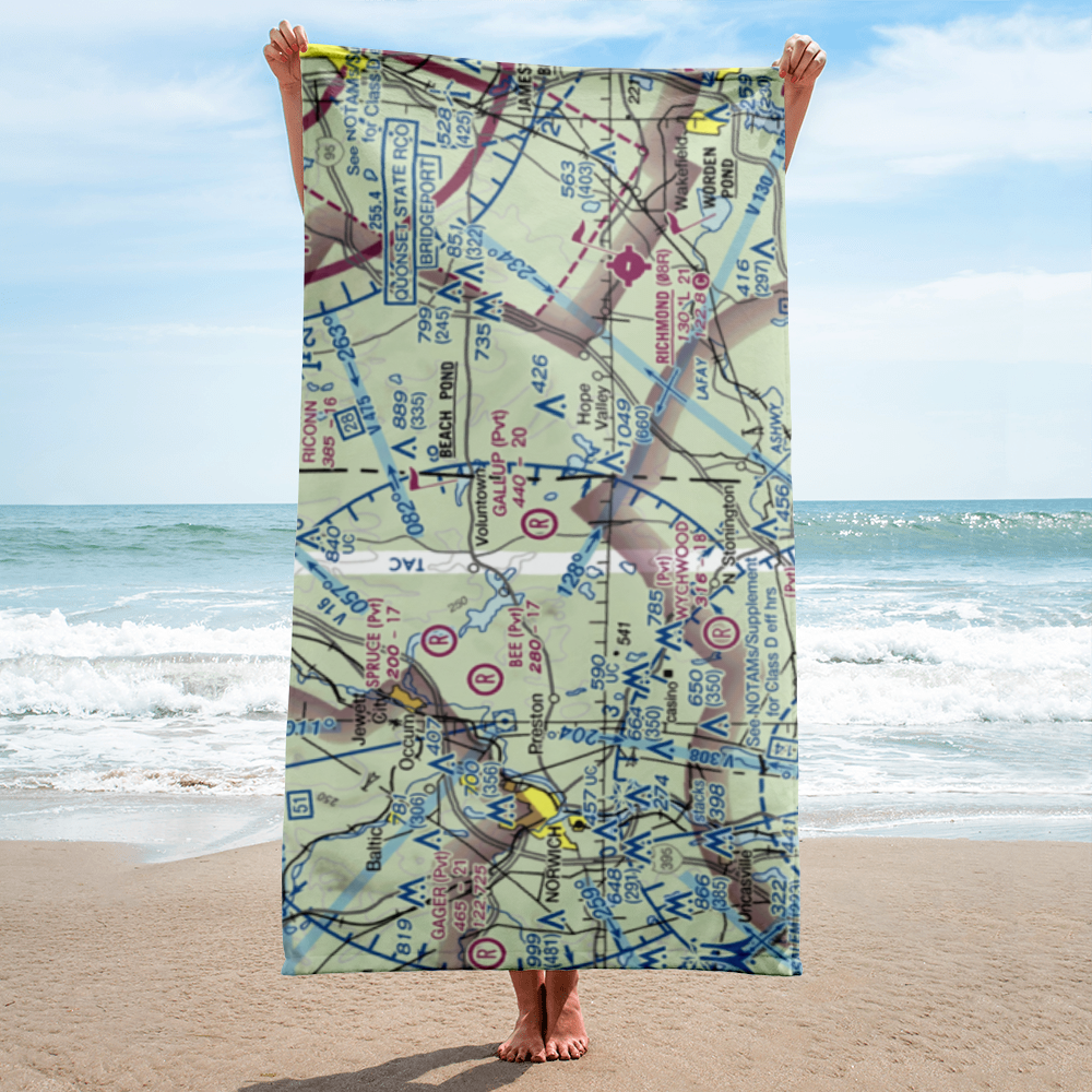 Gallup Farm Airport (CT32) VFR Sectional Towel 