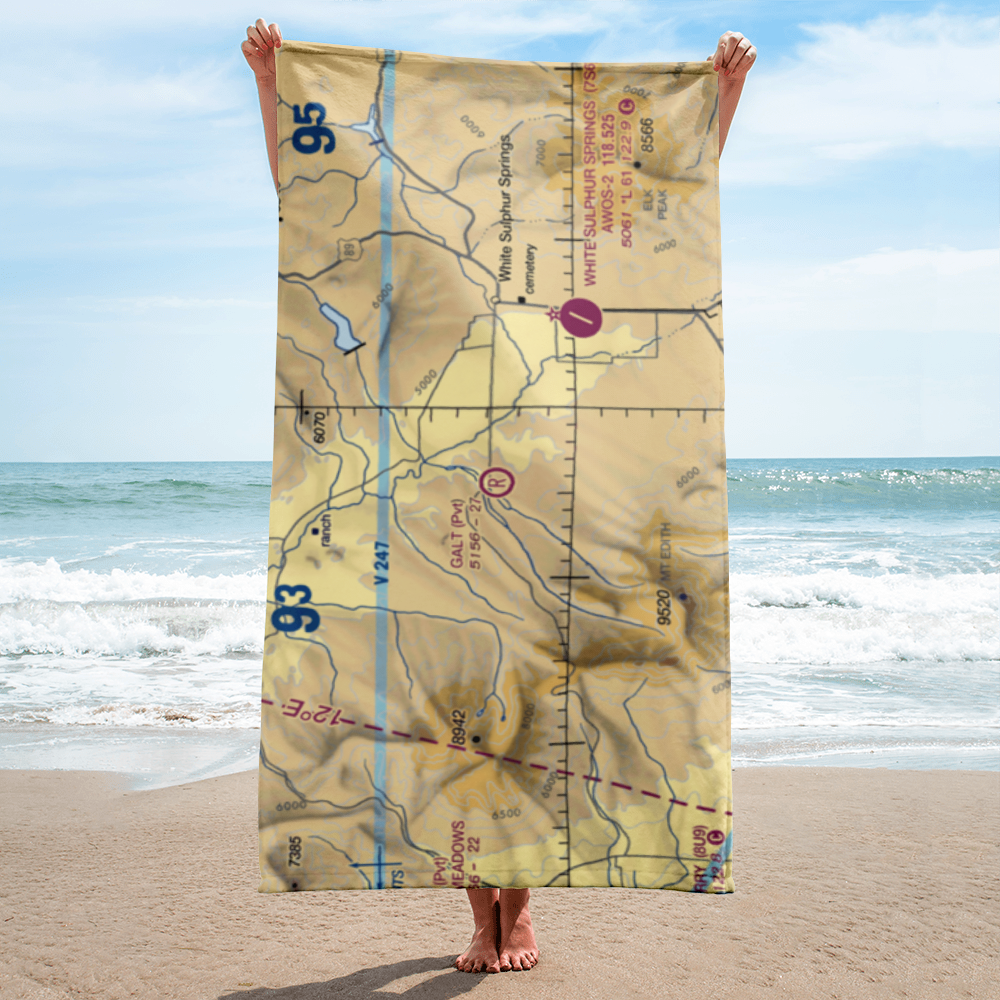 Galt Ranch Airport (58MT) VFR Sectional Towel 