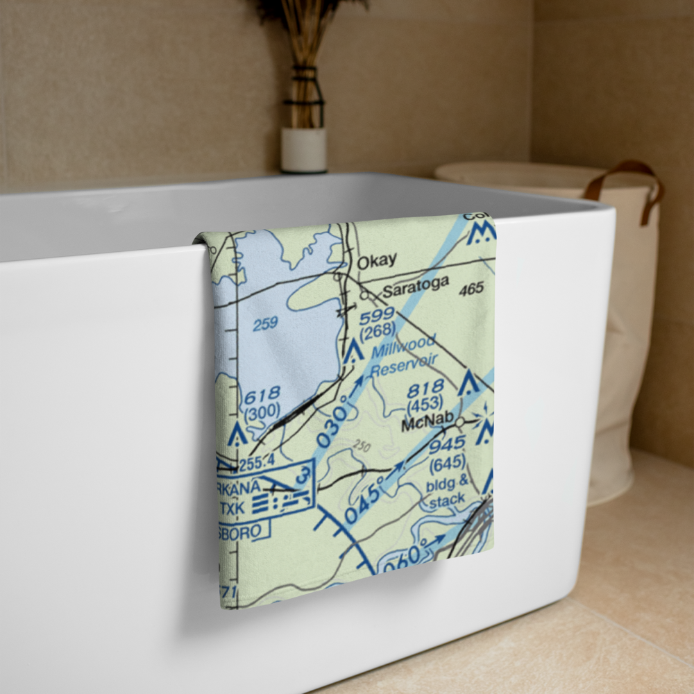 Garrison Airport (08AR) VFR Sectional Towel 