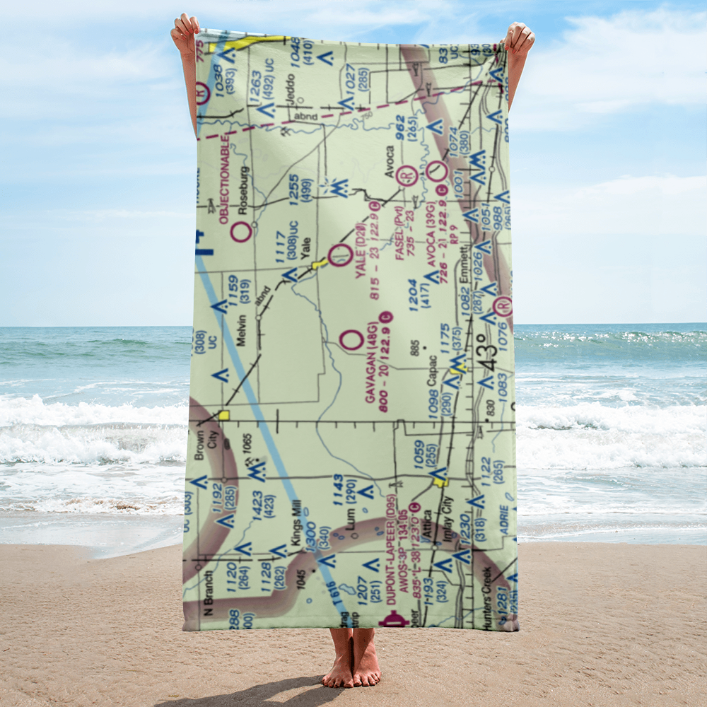 Gavagan Field (48G) VFR Sectional Towel 