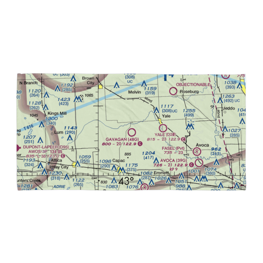 Gavagan Field (48G) VFR Sectional Towel 