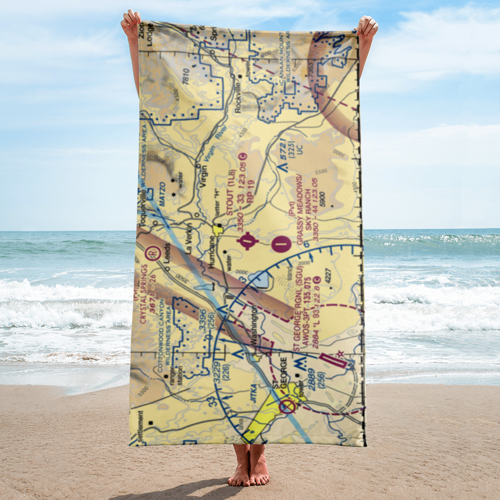 General Dick Stout Field (1L8) VFR Sectional Towel 