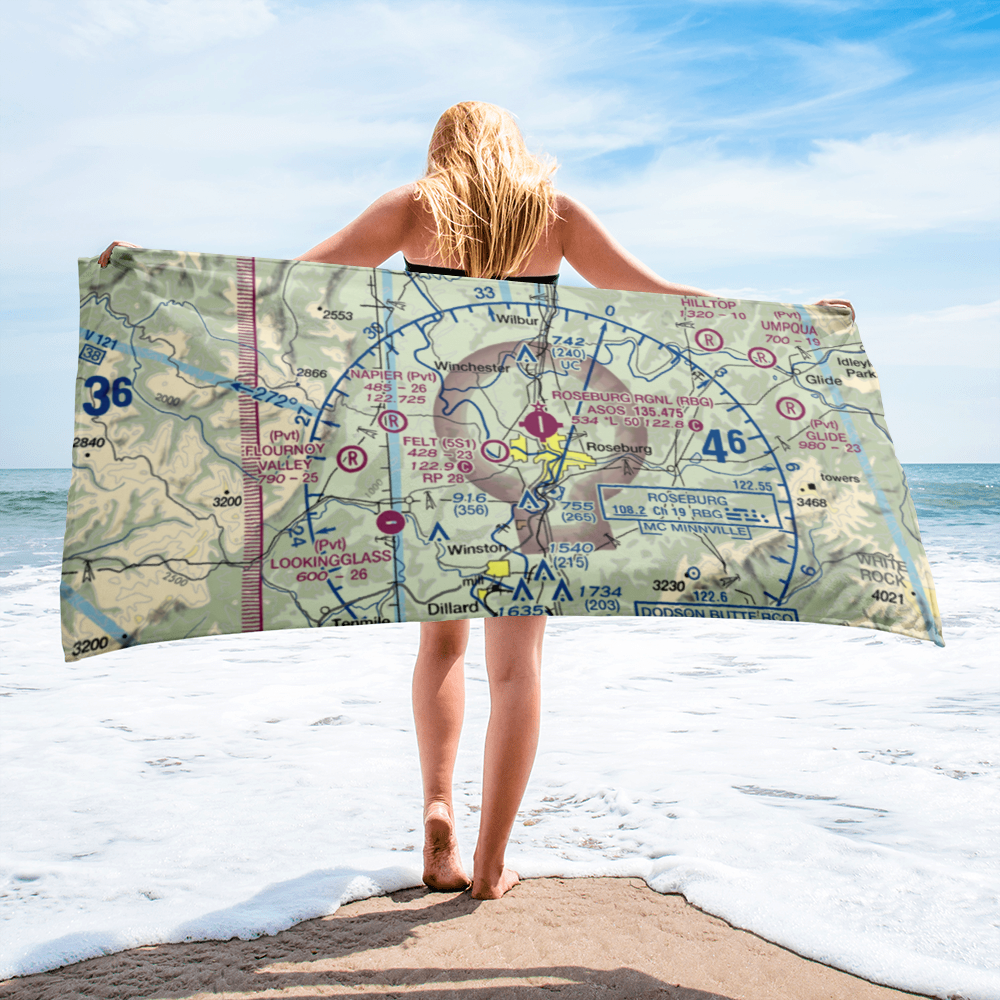 George Felt Airport (5S1) VFR Sectional Towel 