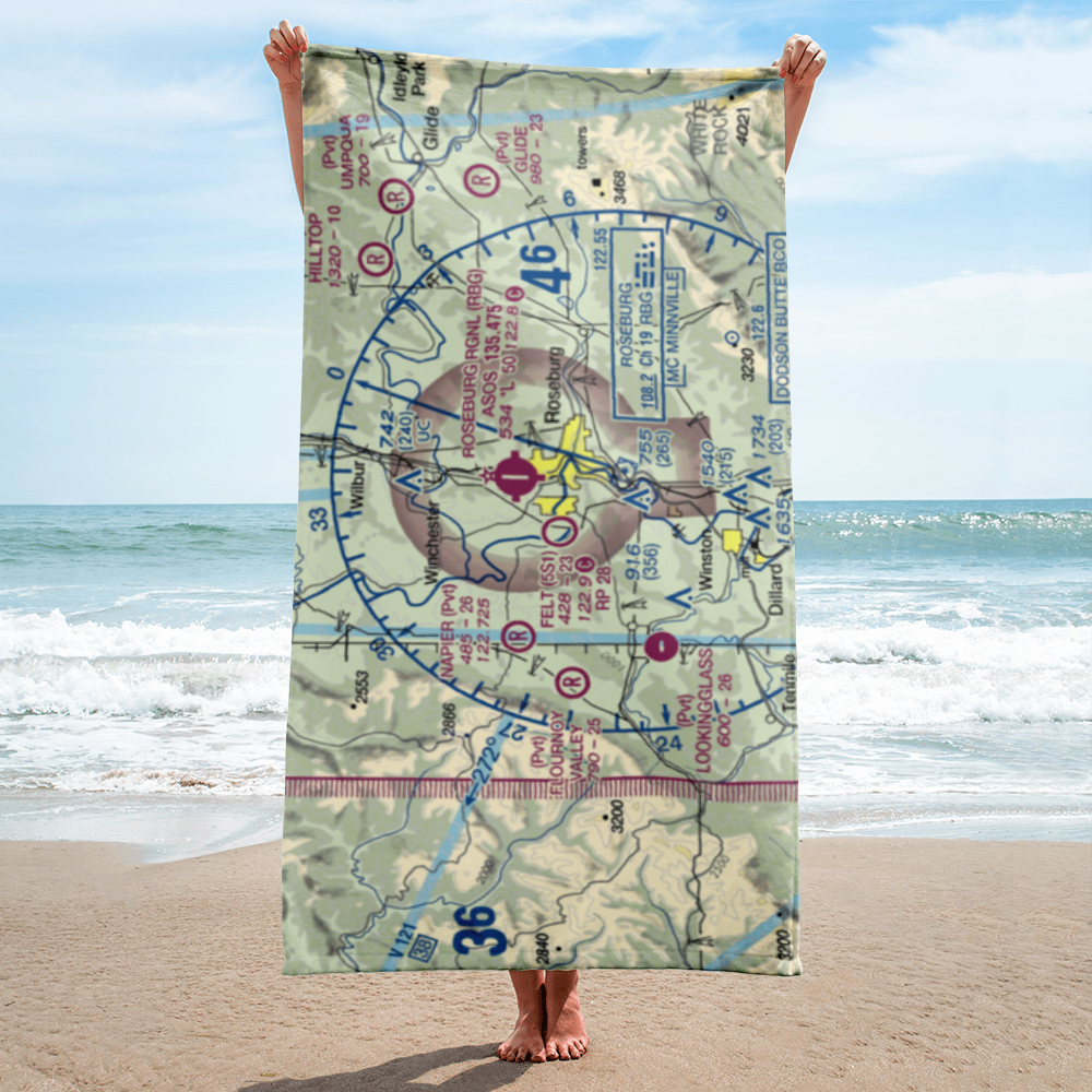 George Felt Airport (5S1) VFR Sectional Towel 