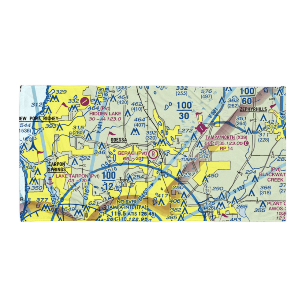 Geraci Airpark (FL35) VFR Sectional Towel 