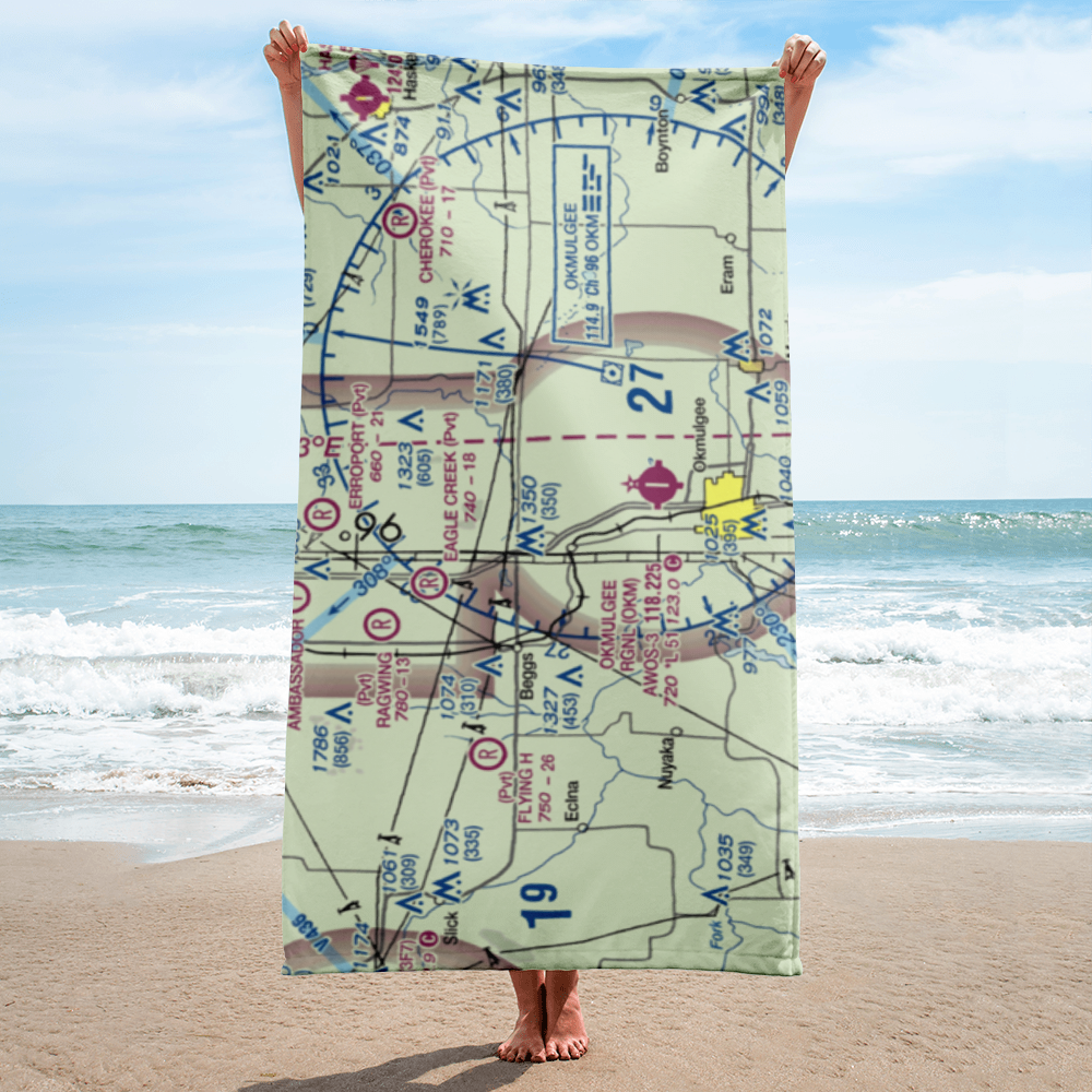 Gerhart Airport (19OK) VFR Sectional Towel 