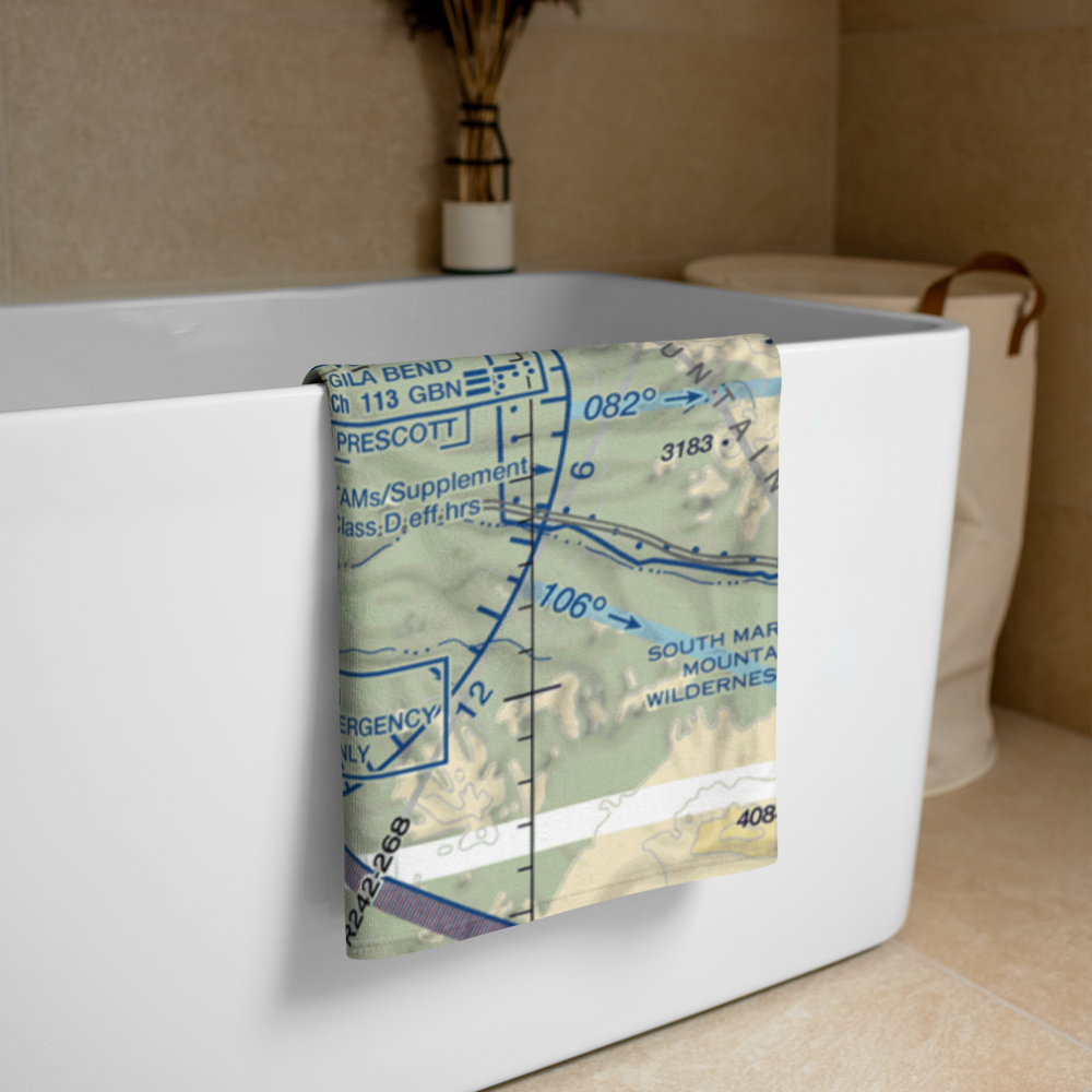 Gila Bend Af Aux Airport (GXF) VFR Sectional Towel 