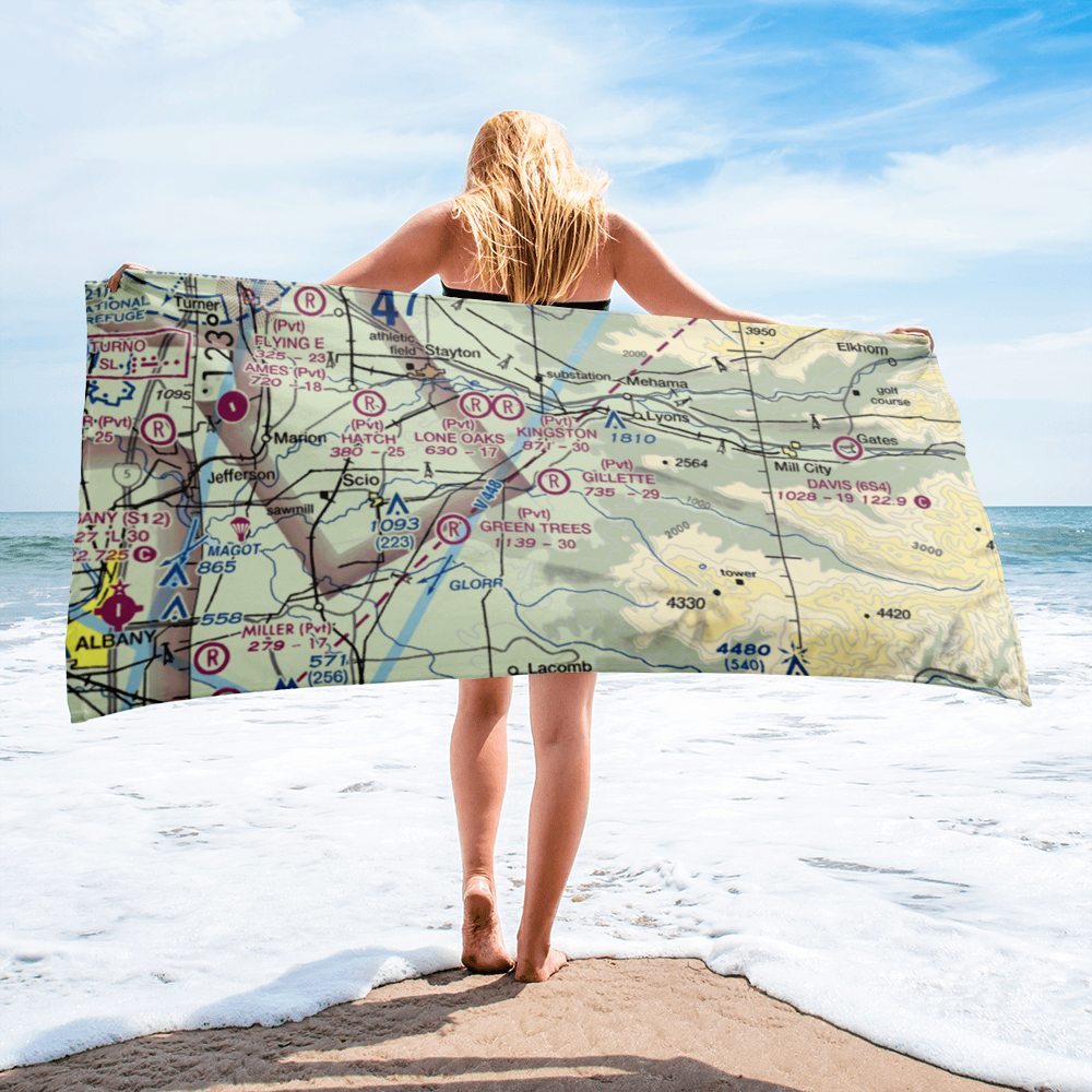 Gillette Field (OR51) VFR Sectional Towel 