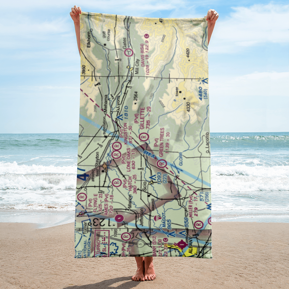 Gillette Field (OR51) VFR Sectional Towel 