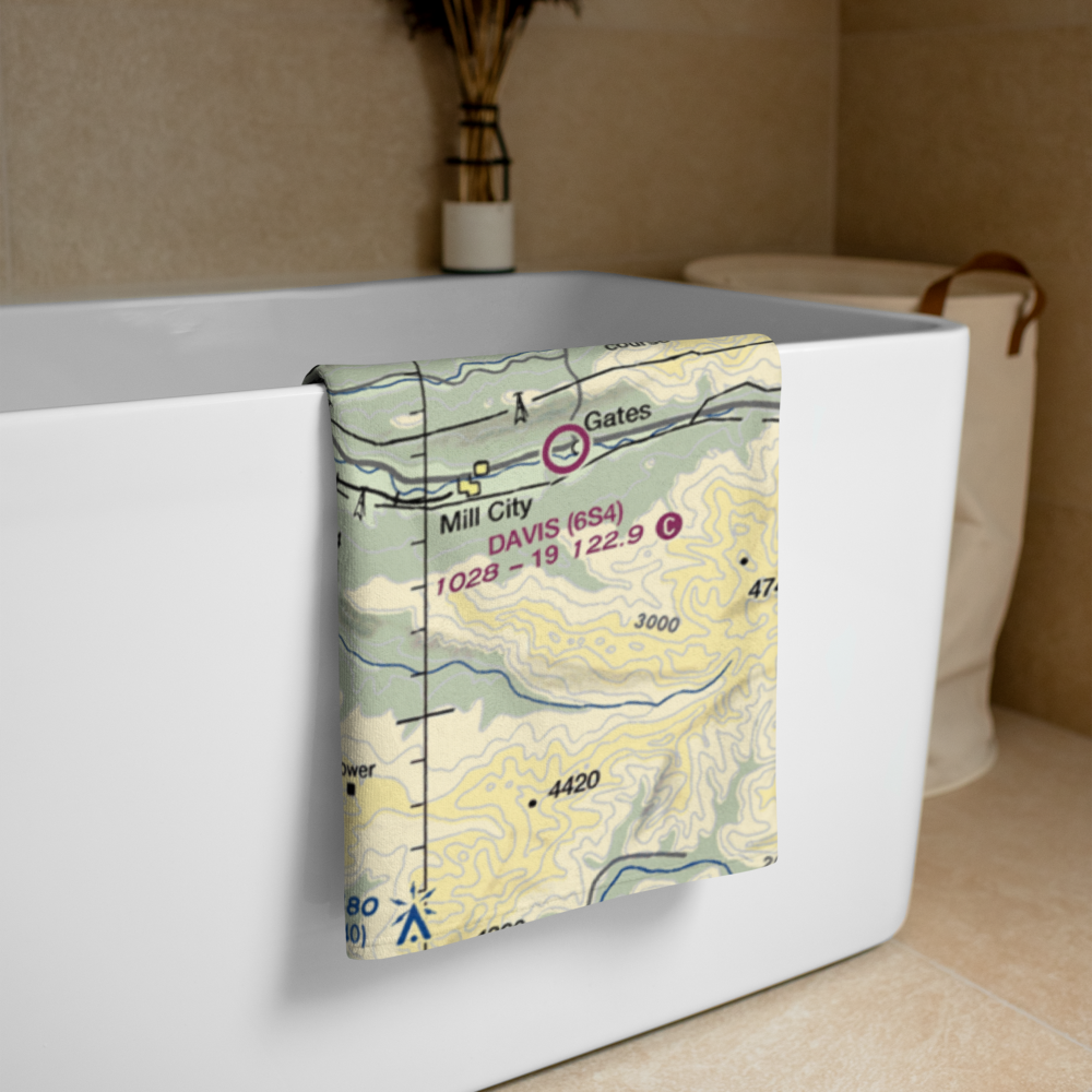 Gillette Field (OR51) VFR Sectional Towel 