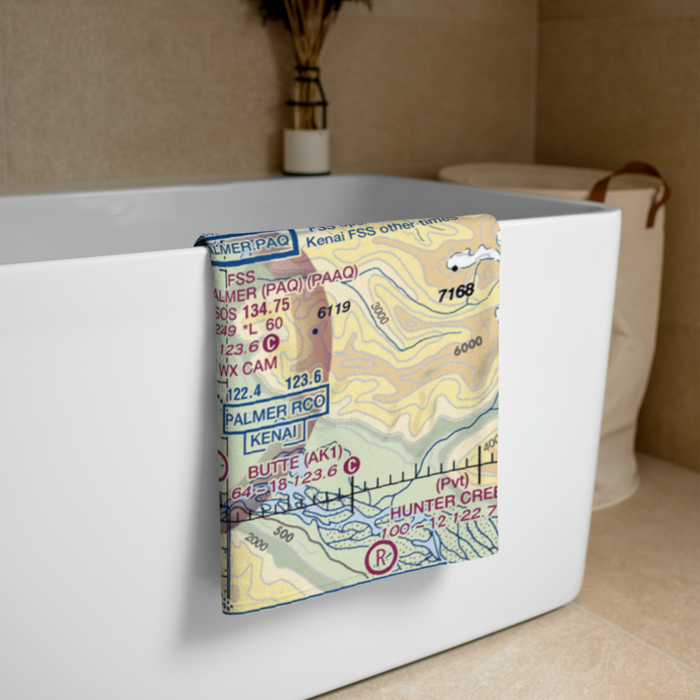 Gilmore Strip (39AK) VFR Sectional Towel 