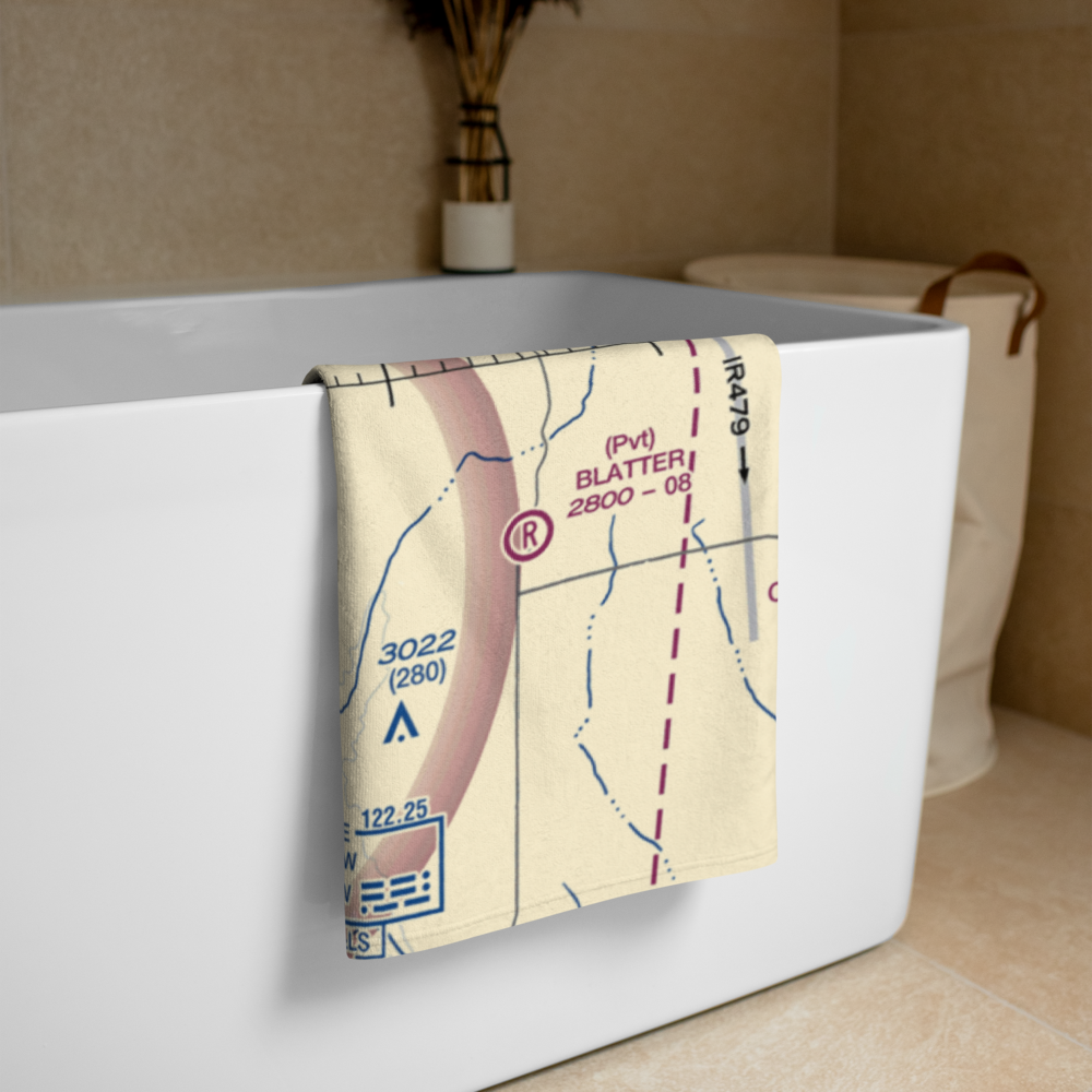 Glasgow Industrial Airport (07MT) VFR Sectional Towel 