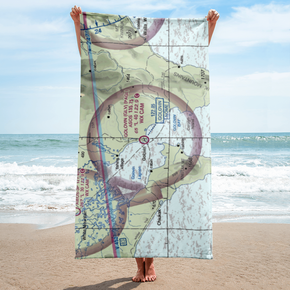 Golovin Airport (GLV) VFR Sectional Towel 