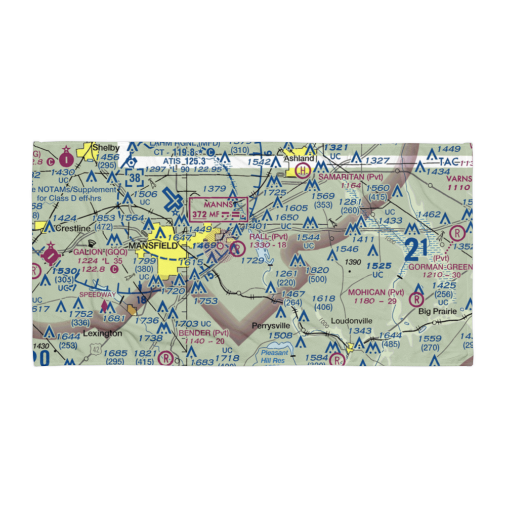 Gorman Airport (OI60) VFR Sectional Towel 