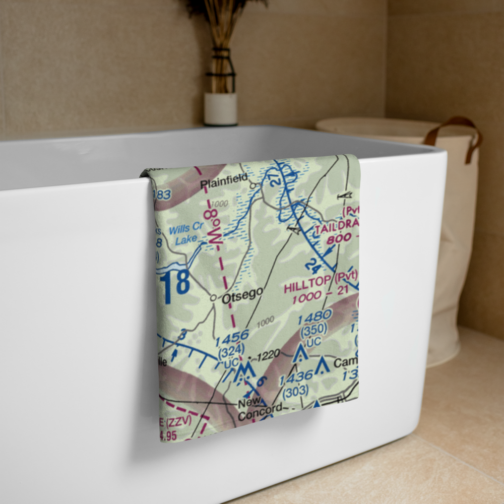 Graham Farm Airport (OH82) VFR Sectional Towel 