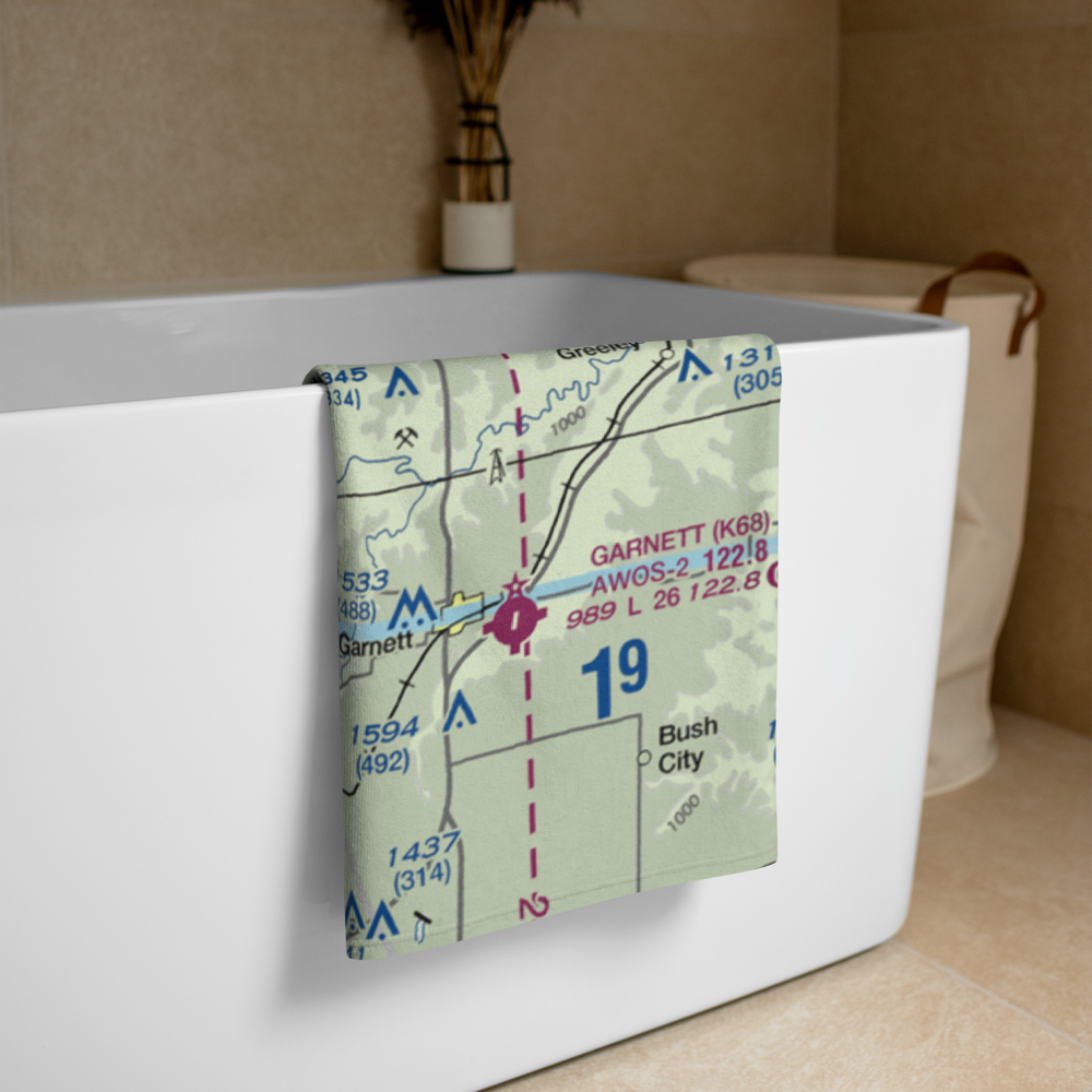 Graham Farms Airport (SN72) VFR Sectional Towel 