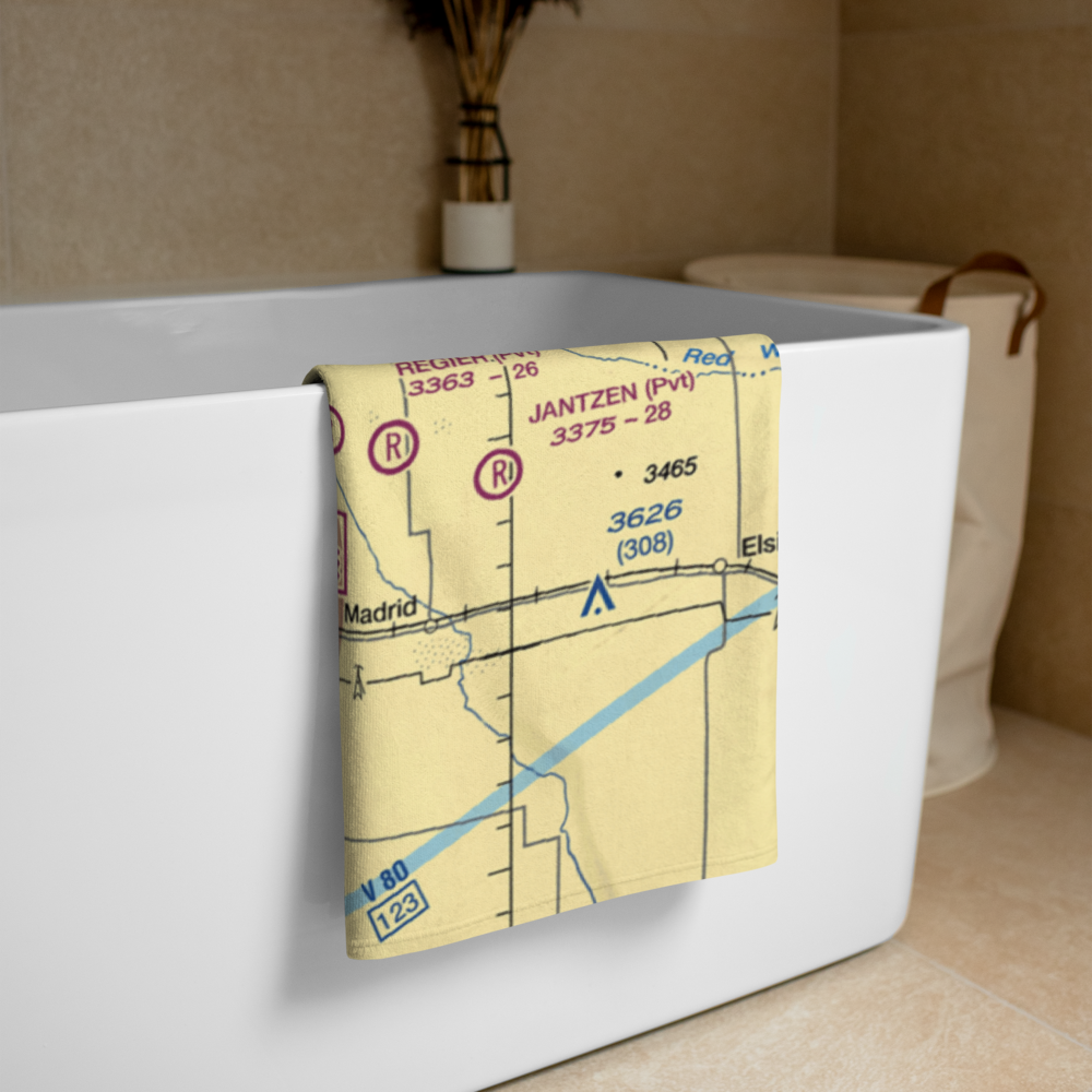 Grant Municipal Airport (GGF) VFR Sectional Towel 