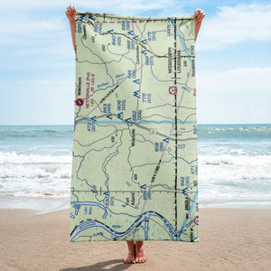 Green Acres Airport (12MS) VFR Sectional Towel