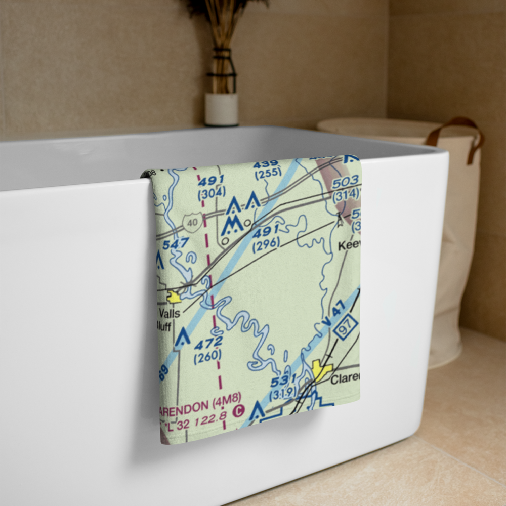 Greenwalt Company Airport (AR10) VFR Sectional Towel 