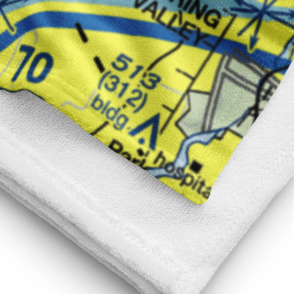 Greenwood Lake Seaplane Base (6NJ7) VFR Sectional Towel 