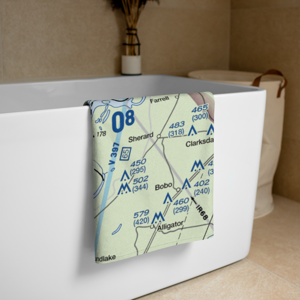 Griffin Agricultural Airport (24AR) VFR Sectional Towel 