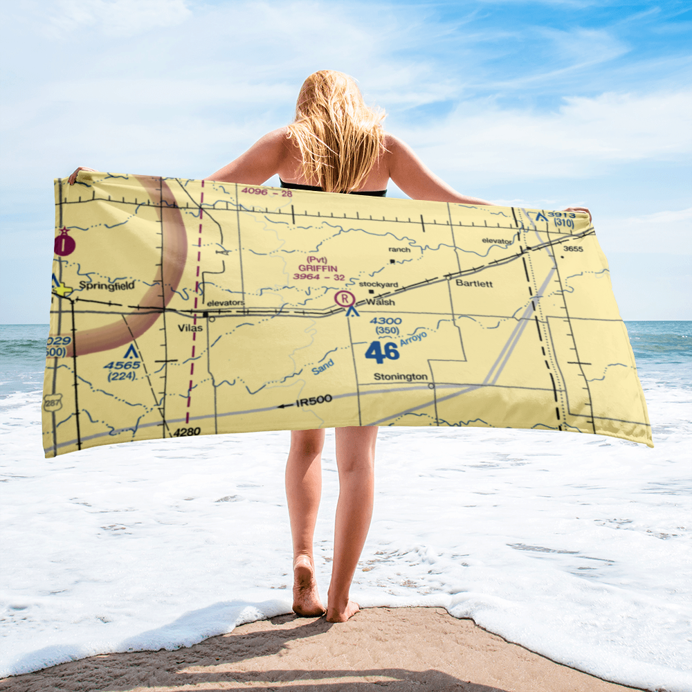 Griffin Field (4CO3) VFR Sectional Towel 