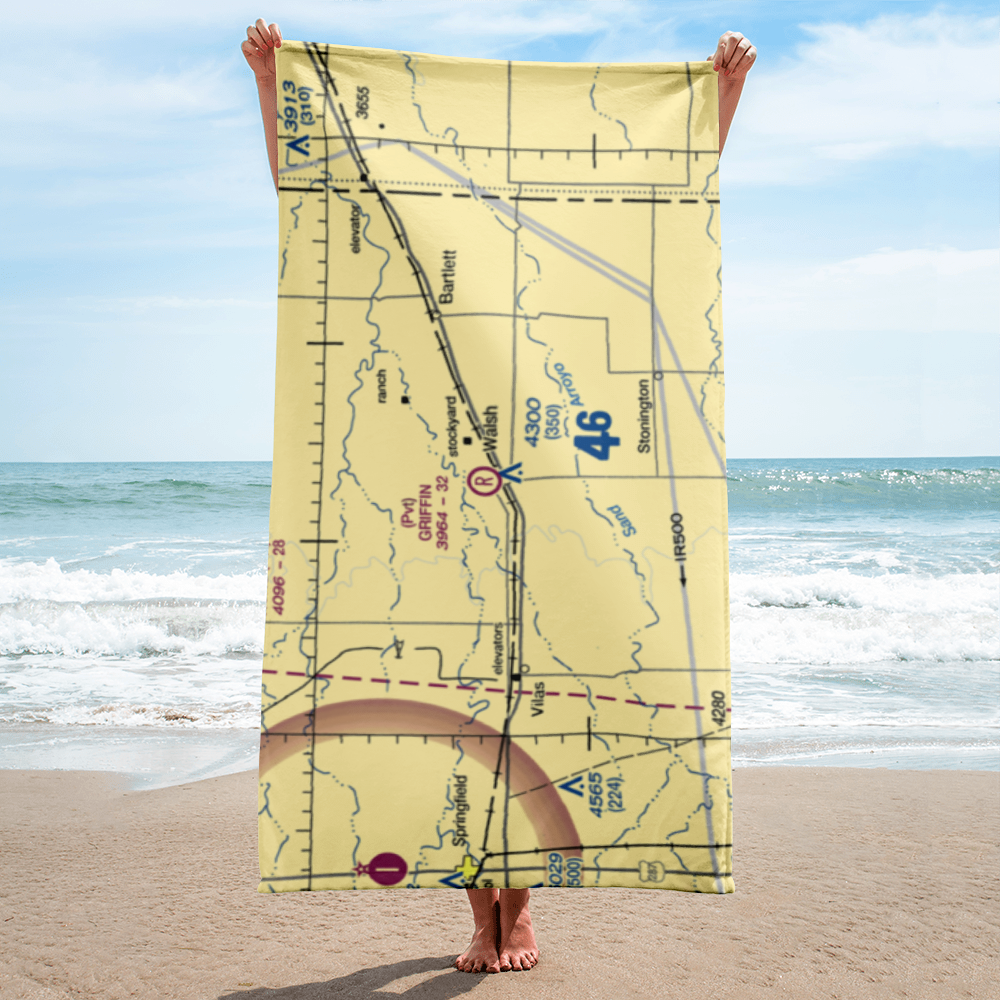 Griffin Field (4CO3) VFR Sectional Towel 